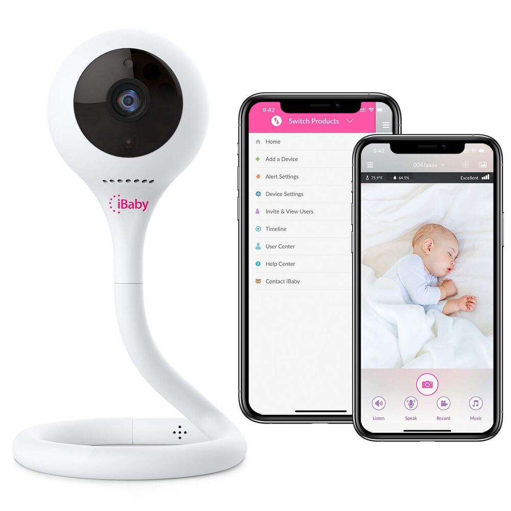 NWT iBaby M2C WiFi Baby Monitor Camera with FHD Audio  with Night Vision  White